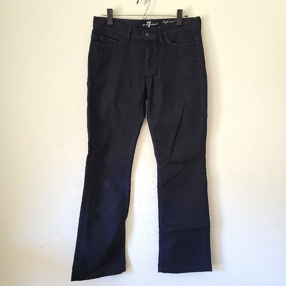 7 FOR ALL MANKIND High Waist Bootcut Jeans Dark Wash 30
